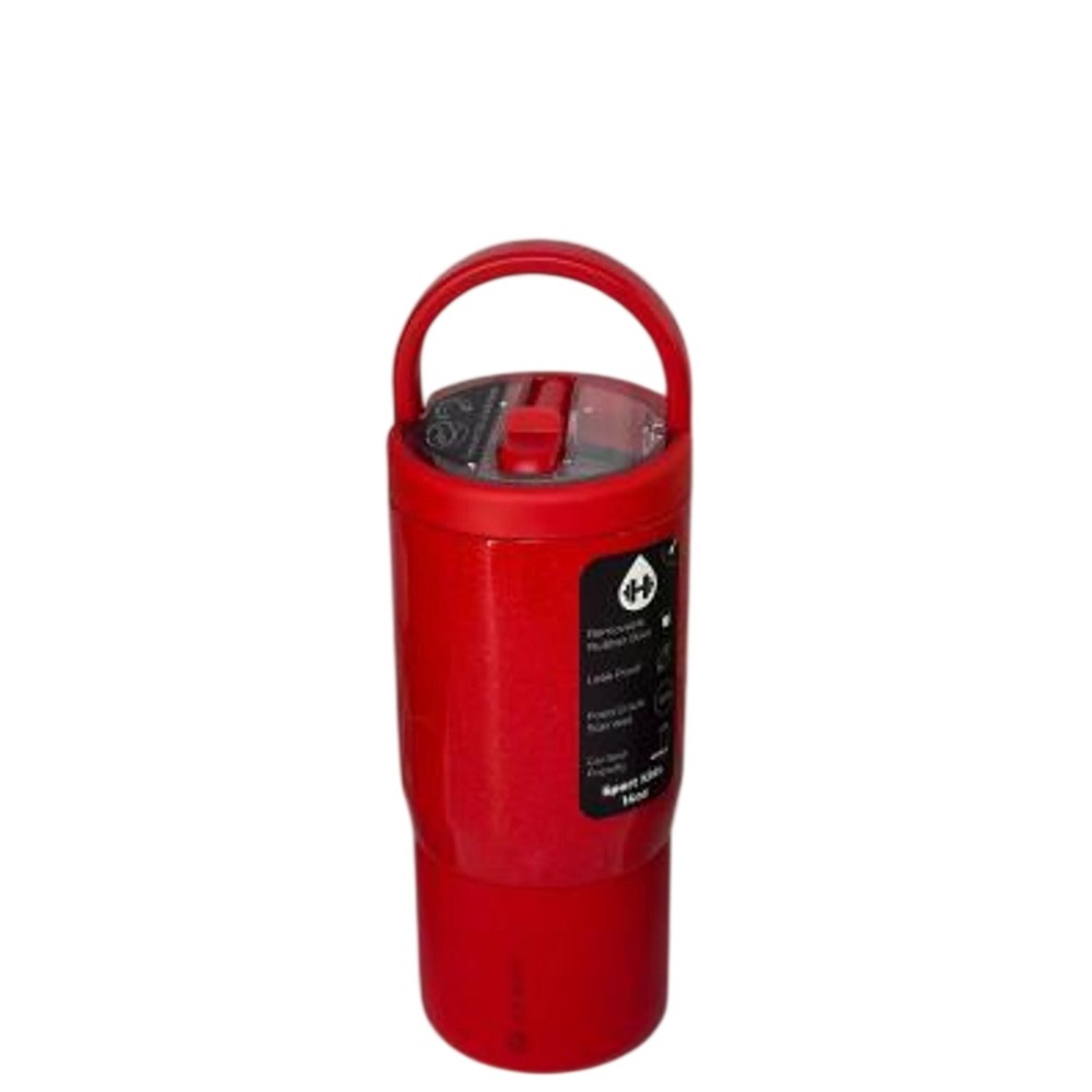 HydroJug Sport Kids 14 oz Water Bottle Holly Red Insulated Tumbler New